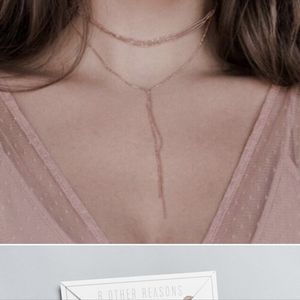 8 Other Reasons Nine Lives Choker - Rose Gold